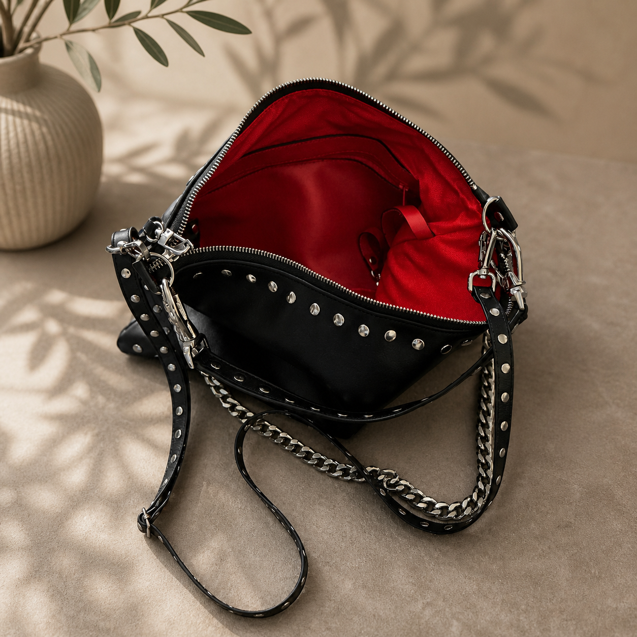 BX Ferro Bag – Convertible Studded Leather Bag Handcrafted in Barcelona