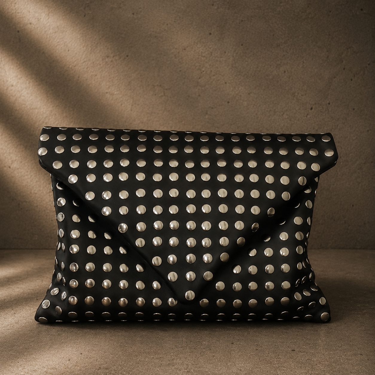 BX Eclipse Clutch – Studded Leather Clutch Handcrafted in Barcelona