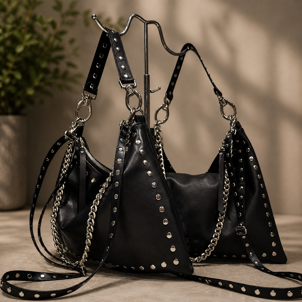 BX Ferro Bag – Convertible Studded Leather Bag Handcrafted in Barcelona